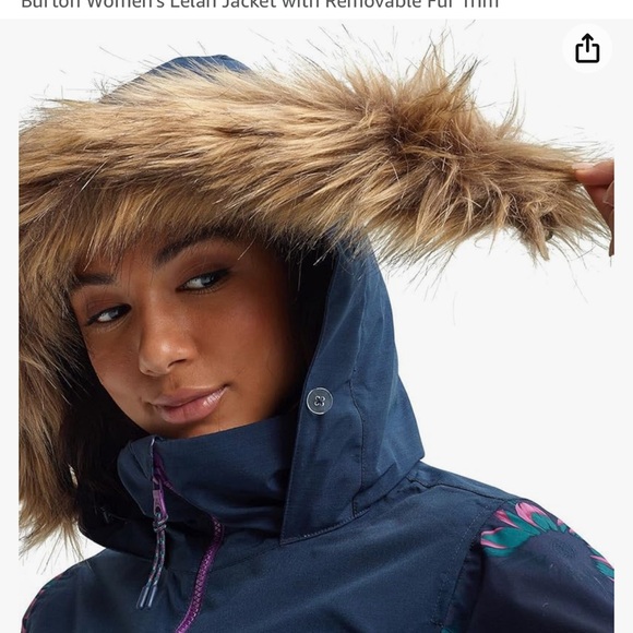Burton women's Lelah jacket with removable fur trim - Picture 7 of 14